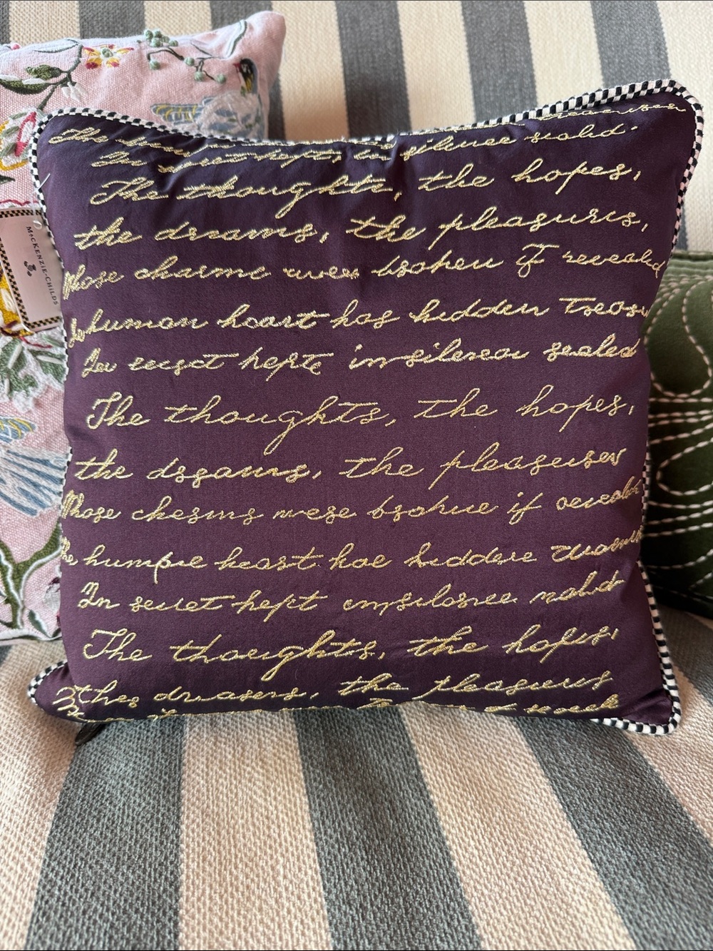 MacKenzie Child’s pillow